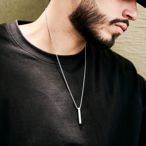 Cadena Lingote Silver